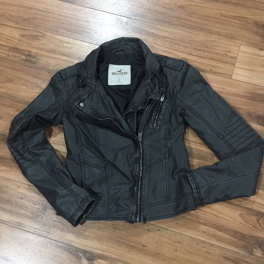 Hollister leather-like jacket